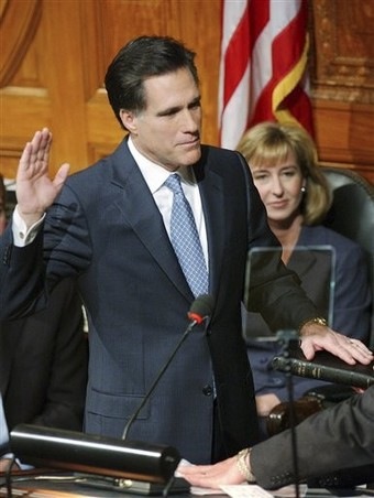 Description: Description: Romney sworn in